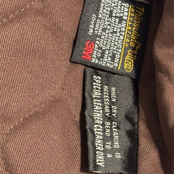 Wilsons Leather M Julian Brown Leather Jacket Men’s Medium Thinsulate Zip Coat - Picture 12 of 13